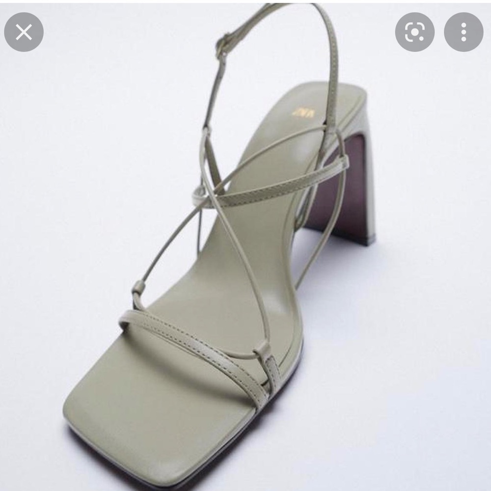 Zara thin strap leather sandals